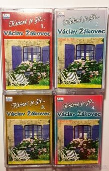 Václav Žákovec - Krásné je žít. 4 audiokazety.