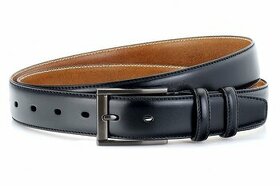 Pánský kožený opasek M3506 o šířce 3,5 cm - 1