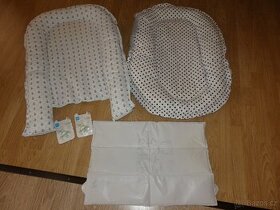Hnízdečka pro miminko+omyvatelná podložka+NOVÉ dudlík - 1
