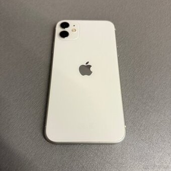 iPhone 11 128GB bílý, jako nový, 12 měsíců záruka