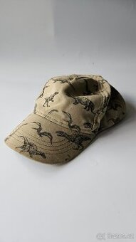 Khaki kšiltovka s dinosaury - značka: H&M