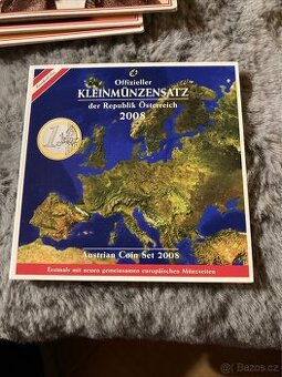 Sady oběžných mincí Rakousko schling a euro