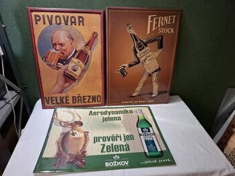 3 x reklamní cedule