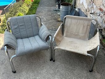 2 x chromové křeslo - za obě 800,-