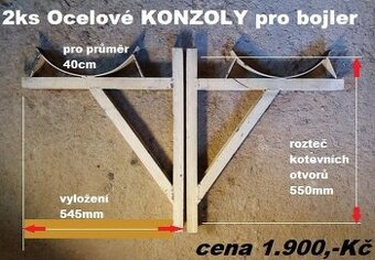 Konzoly pod nástěnný bojler(200l)