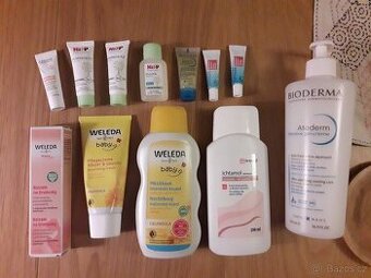Kosmetika pro miminko (dítě) a maminku - Weleda, Bioderma..