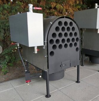 Horkovzdušná kamna kotel na vyjetý olej