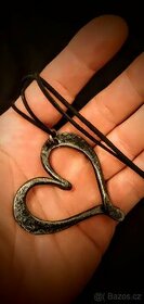 Kované srdíčka,srdce,přívěšek