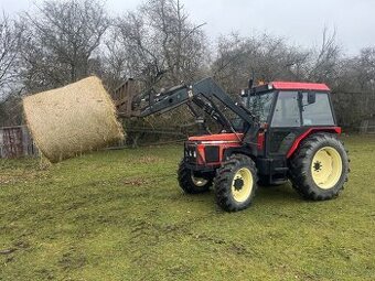 Zetor 5340 s čelním nakladačem s SPZ - 1