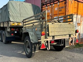 Přívěs paj 1v, vojenský valník, za V3S, traktor, Praha 6