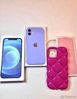 iPhone 12 64gb fialový, 88% bat, hezký stav