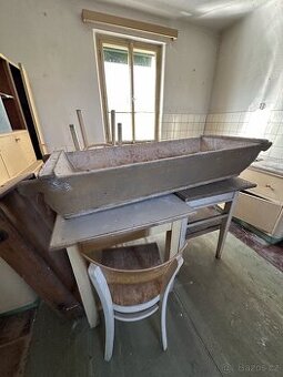 Staré dřevěné necky / korýtko – rustikální kus na chalupu