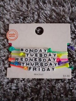 Barevné náramky Days 5ks