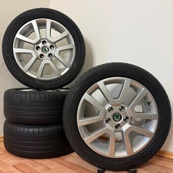 ŠKODA YETI/KAROQ 5x112 R17 ET45+LETNÍ 225/50R17 3m