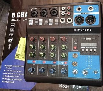 Mixpult 5 kanálů
