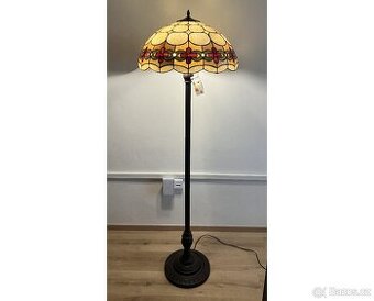 Stojací lampa podlahová Tiffany retro vintage vitráž Ø50