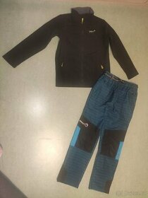 Softshell bunda Gelert + outdoor kalhoty Neverest 146/152