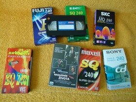 Videokazety VHS 240, 25x