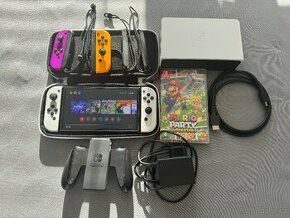 Nintendo Switch OLED - bílá + příslušenství + ZÁRUKA