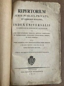 (právo/Bratislava) Repertorium juris publici privati, 1821