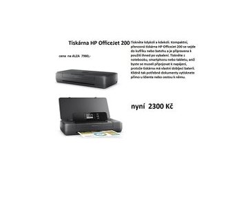 prodám přenosné HP tiskárny