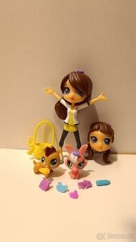 Littlest pet shop postavička Blythe se zvířátky a doplňky