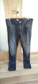 Moto kalhoty/jeansy RSA Route black W36 L34