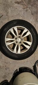 Sada hliníkových kolo Hyundai ix55 + pneumatiky - 1