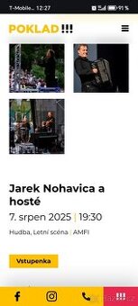 Jarek Nohavica a hosté 7.8. Poruba vstupenky