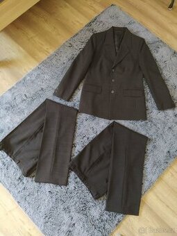 Dámský kalhotový kostýmek, vel. 38 (sako + 2x kalhoty)