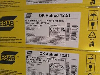 Svařovací drát ESAB 12,51 pr. 1,2mm/18kg