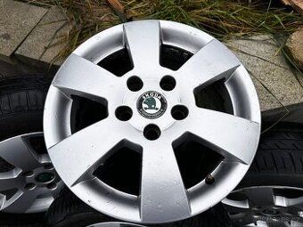 Originální alu kola Škoda 15" – 6Jx15 H2 ET47, 4 ks