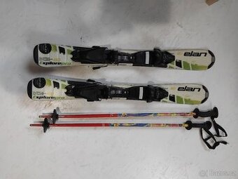 Dětské lyže Elan 80 cm a hůlky