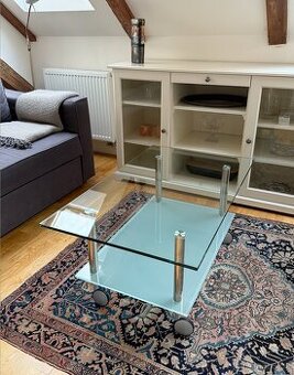 Skleněný konferenční stolek 100x60