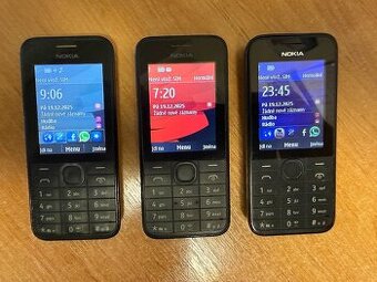 NOKIA 208 plně funkční s originální baterií, červená a černá
