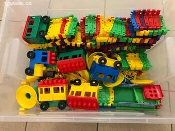 Dětská stavebnice - vláček a koleje