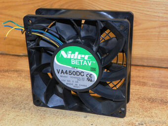 Výkonný ventilátor NIDEC V34809, 12 VDC, 6,2 m3 / min.