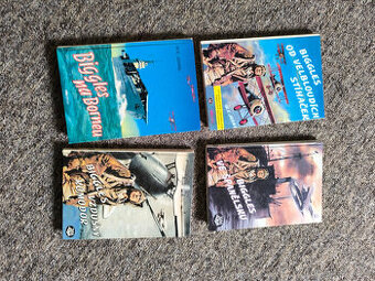 Biggles 4ks, staré knihy, prodej jako celek