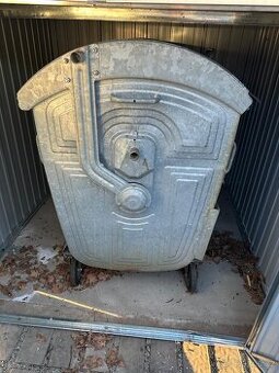 Prodám velký pozinkovaný kovový kontejner / popelnici 1100 l