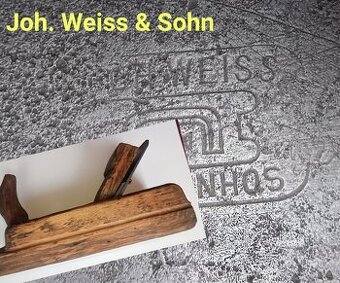 Antik, historický hoblík Joh. Weiss & Sohn
