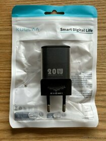 20W nabíjecí adaptér kvalitní nabíječka GaN USB + USB-C NOVÁ - 1