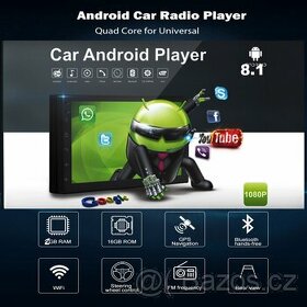 2Din rádio ANDROID , GPS , BLUETOOTH , AUX , VIDEO....