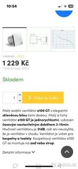 Koupelnový ventilátor CATA 100GT
