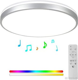 Horevo LED RGB stropní svítidlo 30 cm s Bluetooth reprodukto