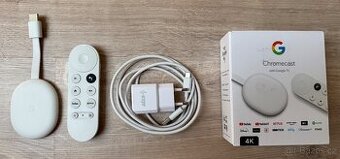 Google Chromecast 4 (Google TV 4K) – dárek: adaptér zdarma