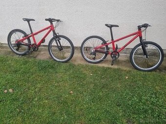 KUBIKES - dětské kolo 20L MTB červená