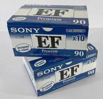 Kazety Sony EF Premium 90 Vintage (Nové)