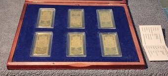 Sbírka korunovačních klenotů i s etui, pozlacené, certifikát