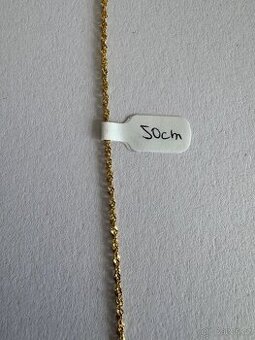 Zlatý řetízek 14K, 50 cm, 2,70 g