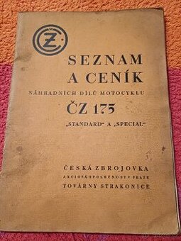 Prodám Seznam a ceník ND ČZ 175
